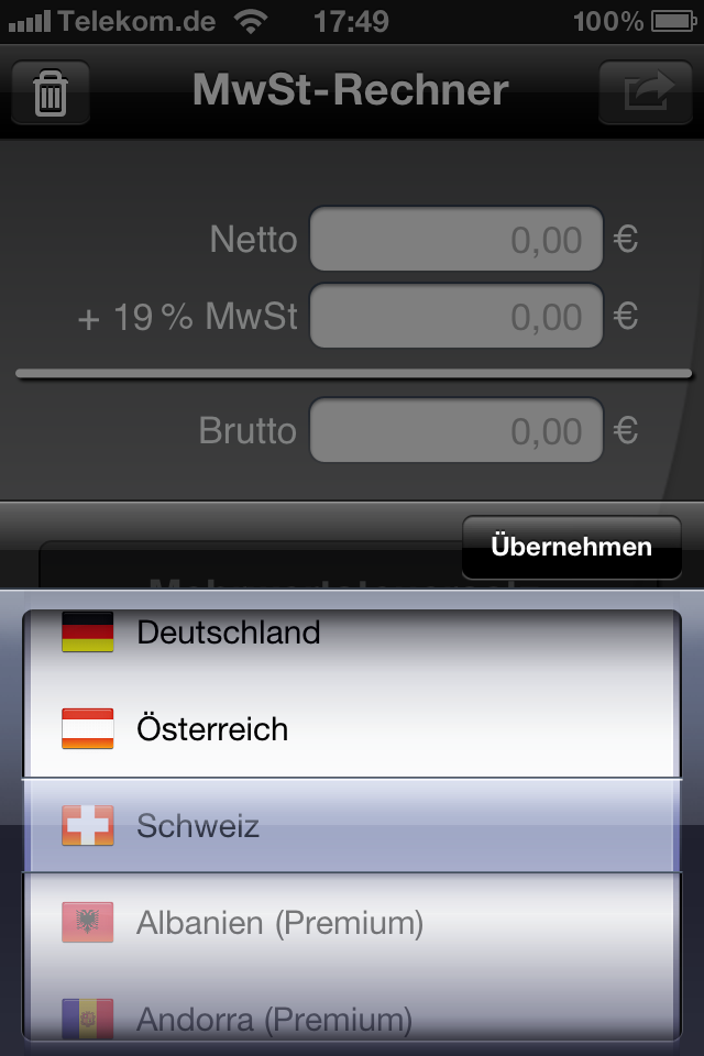 Mobiler MwSt-Rechner: Version 3.0 steht im AppStore bereit