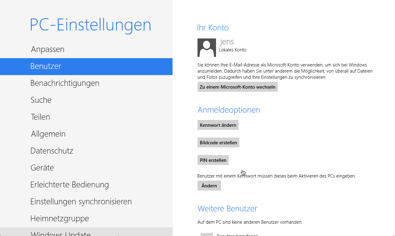 Windows 8 Anmeldung führt zu mehr übernommene Live Accounts?